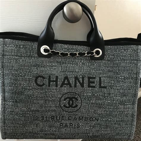 chanel outlet grey leather or peyton bag|used Chanel bags for sale.